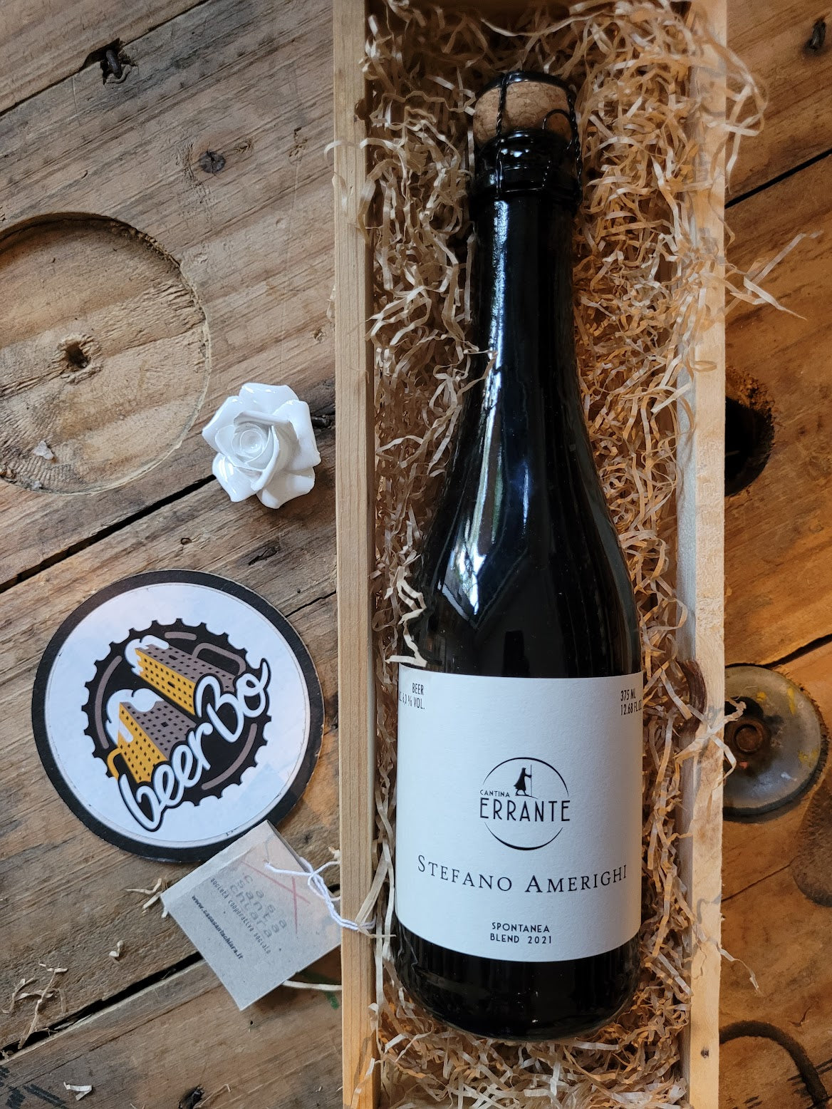 Scatola in legno porta bottiglia